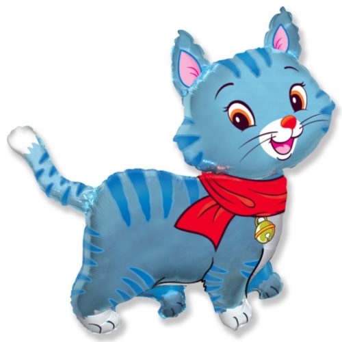 Шар фигурный, мой милый котенок (голубой)