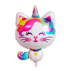 Шар фигурный Котенок Радужный Единорог