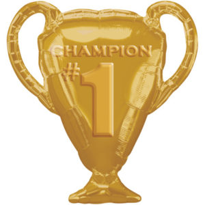 Фигурный шар Кубок чемпиона золотой