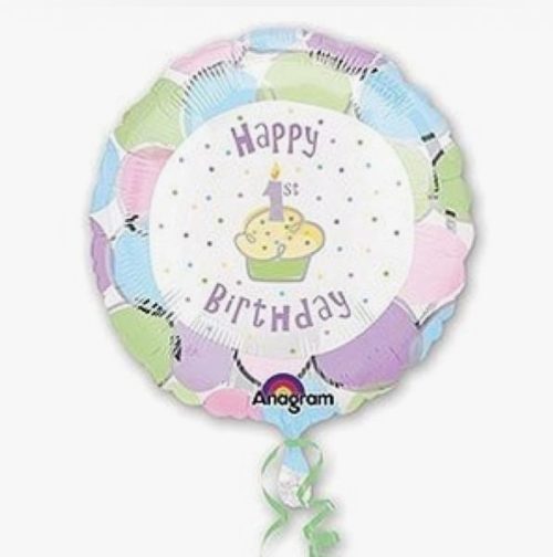 Круг Happy Birthday maffin на 1 год