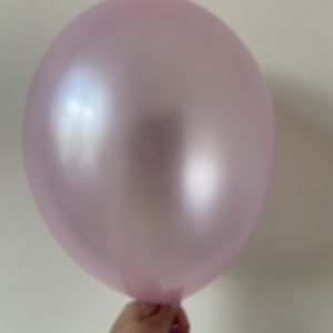 Шар металлик нежно розовый