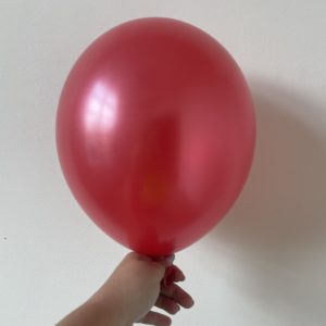 Шар металлик красный