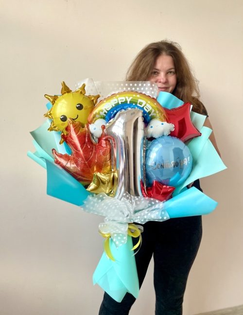 Букет из Шаров «Здравствуй, школа»