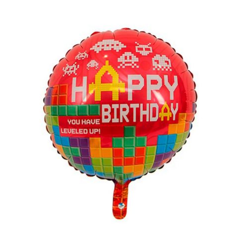 Круг "Happy birthday level up"