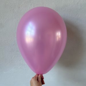 Шар металлик розовый