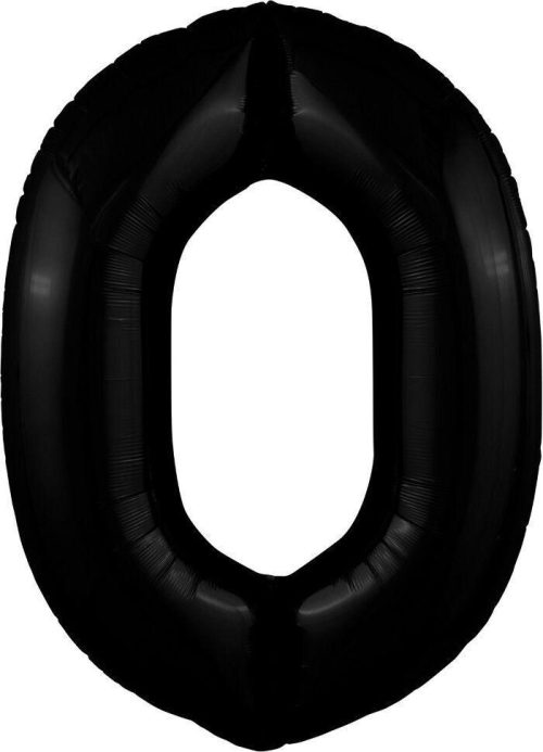 Aqura цифра 0 черный блеск Slim