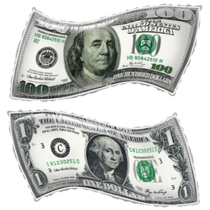 Шар фольгированный, Доллар