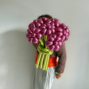 Букет с ромашками хром