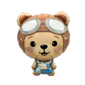 Шар фигурный медведь пилот