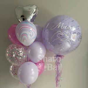 Сет сиреневый с розовым