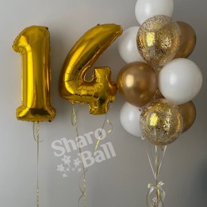 Цифры и связка шаров