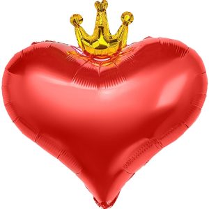 Шар фигурный сердце с короной
