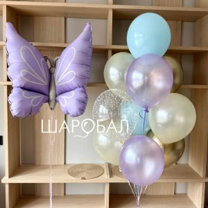 Набор с сиреневой бабочкой