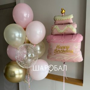 Розовый набор с тортиком