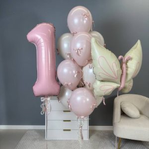 Набор с цифрой и бабочкой