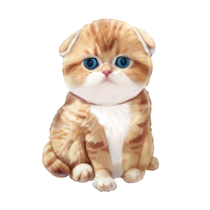 Шар фигурный кот рыжий