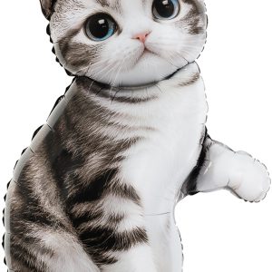 Шар фигурный Серый Котенок